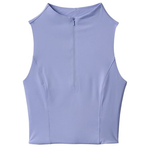 TravisMathew Women's Sunfire Sleeveless 1/2 Zip Mock Neck Polo