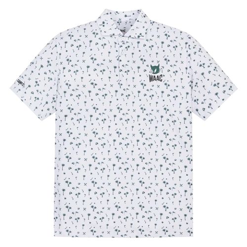 WAAC Men's Allover Motif Polo