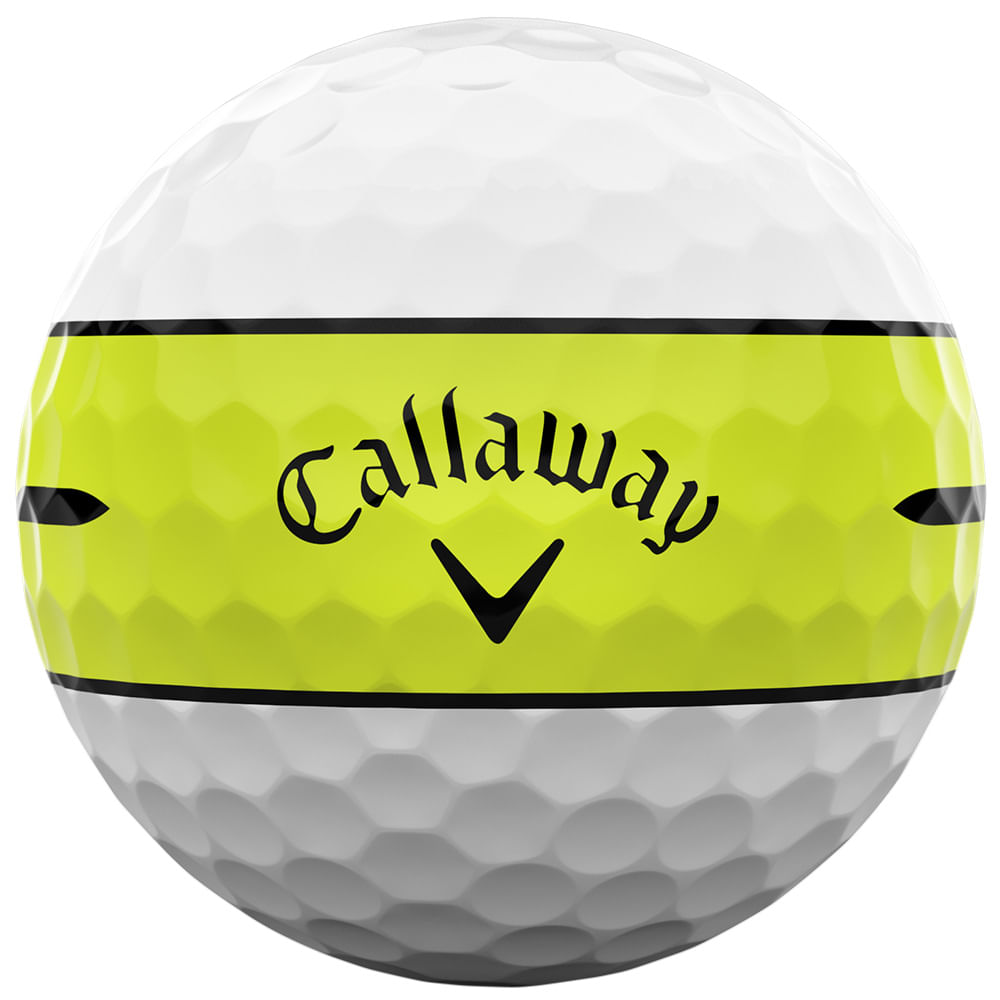 Callaway Chrome Soft 360 Yellow Stripe Golf Balls