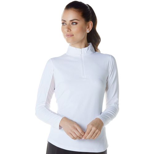 IBKUL Women's Long Sleeve Mock Neck Top - Solid