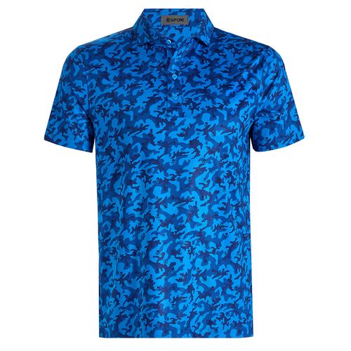 G/FORE Men's Mapped Icon Camo Tech Jersey Polo