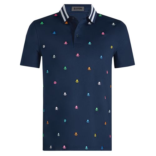 G/FORE Men's Embroidered Tech Jersey Polo