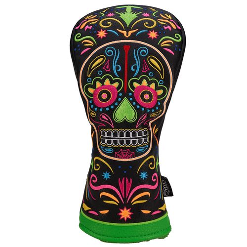 CMC Design Sugar Skull Neon Fairway Head Cover