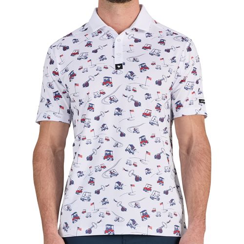 Bad Birdie Men's U-S-A Speedway Polo