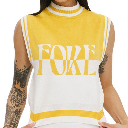 Fore All Women's Fore Sleeveless Mock Neck Sweater
