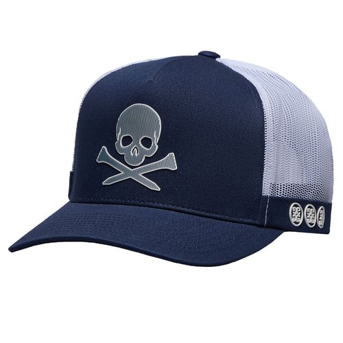 G/FORE Men's Silicone Skull N Tees Trucker Hat