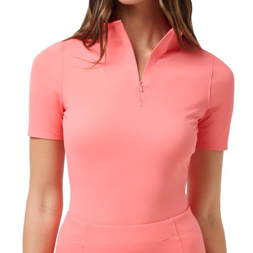 TravisMathew Women's Sunfire Moveknit 1/2 Zip Mock Neck Polo
