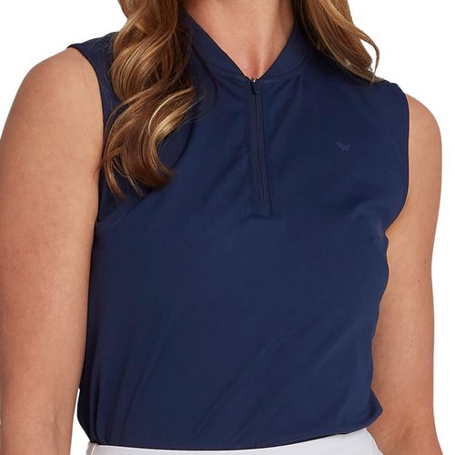 Bad Birdie Women's Sleeveless 1/4 Zip Blade Polo