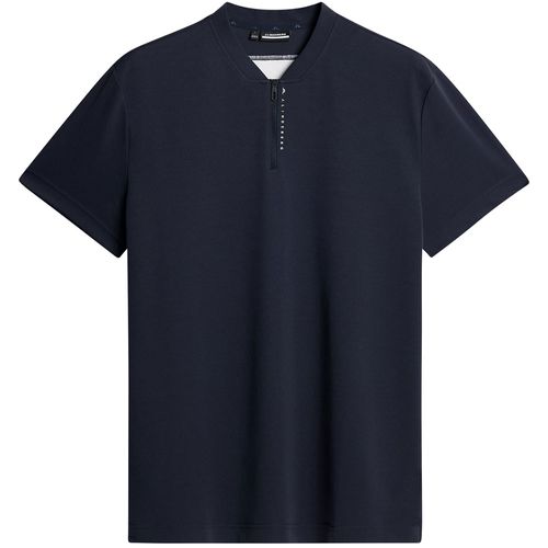 J.Lindeberg Men's Anton 1/4 Zip Blade Collar Polo