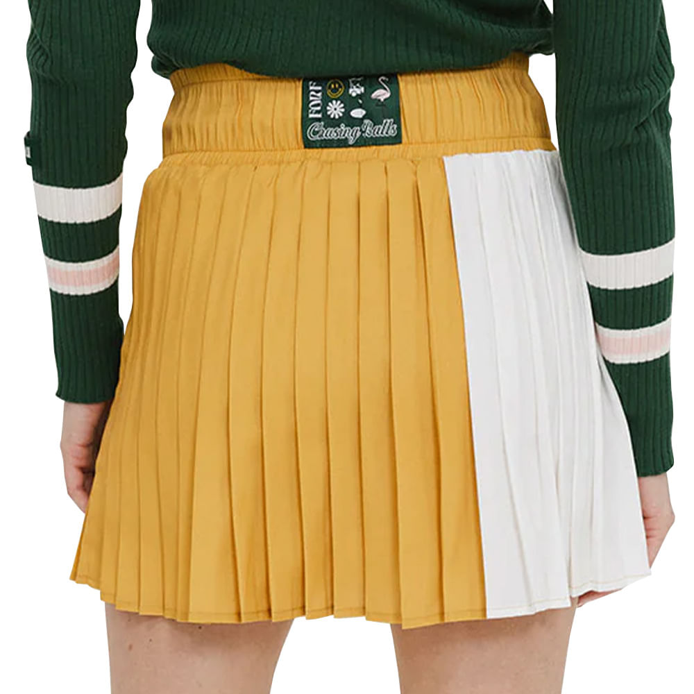 【SaturdayClub】Colorblock Pleated Skirt ワンピース Colorblock Pleated Skirt Suit Dress – SaturdayClub International