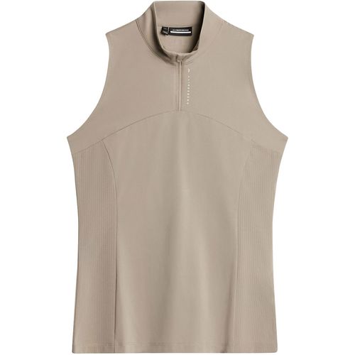 J. Lindeberg Women's Tiana Print Sleeveless 1/4 Zip Mock Neck Top