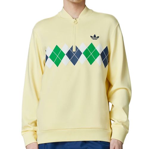 adidas Men's Argyle Printed 1/4 Zip Pullover