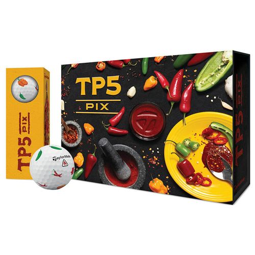 TaylorMade TP5 Pix 3.0 Golf Balls - Peppers