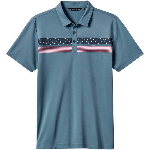 TravisMathew Men's Good Good Patriot Polo
