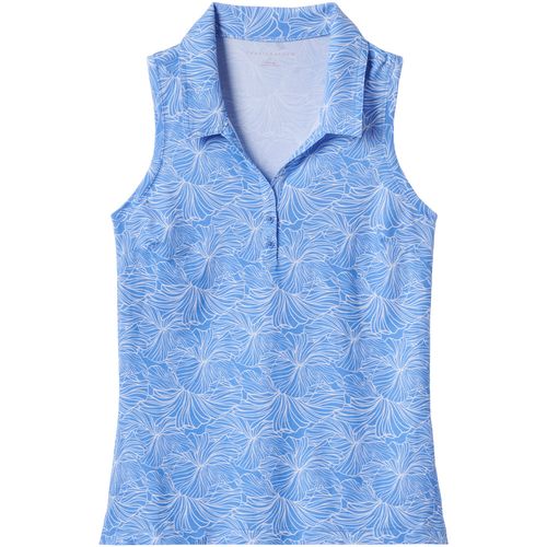 TravisMathew Women's Featherweight Printed Sleeveless Polo