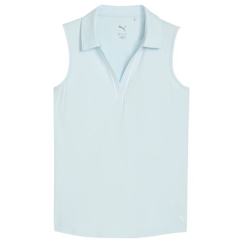 PUMA Girls' Cloudspun Piped Sleeveless Polo