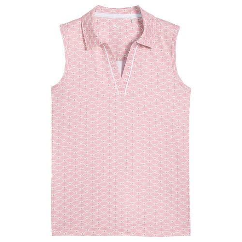 PUMA Girls' Scallop Sleeveless Polo