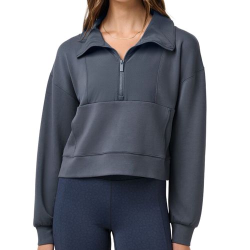 TravisMathew Women's Skyloft Soft Perforated 1/2 Zip Pullover