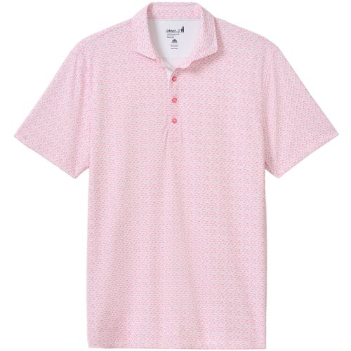 johnnie-O Men's Performance Mesh Polo - Flock Yeah Print