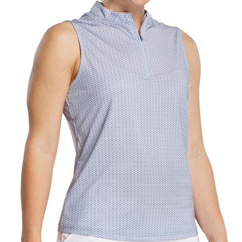 FootJoy Women's Sleeveless 1/4 Zip Mock Neck Shirt