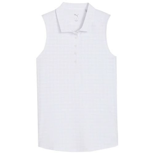 PUMA Women's Houndstooth Sleeveless Polo