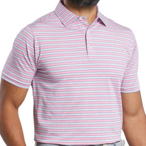 FootJoy Men's Heather Stripe Lisle Polo
