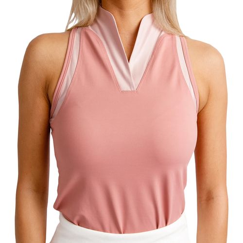 Calliope Golf Women's Lucky In Leather Sleeveless Polo
