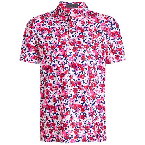 G/FORE Men's Camo Floral Tech Pique Polo