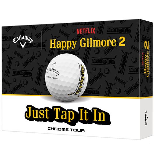 Callaway Happy Gilmore 2 Chrome Tour Golf Balls - Just Tap It In