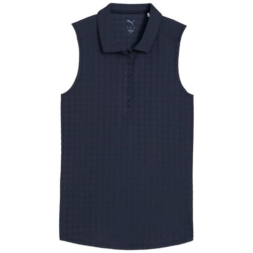 PUMA Women's Houndstooth Sleeveless Polo
