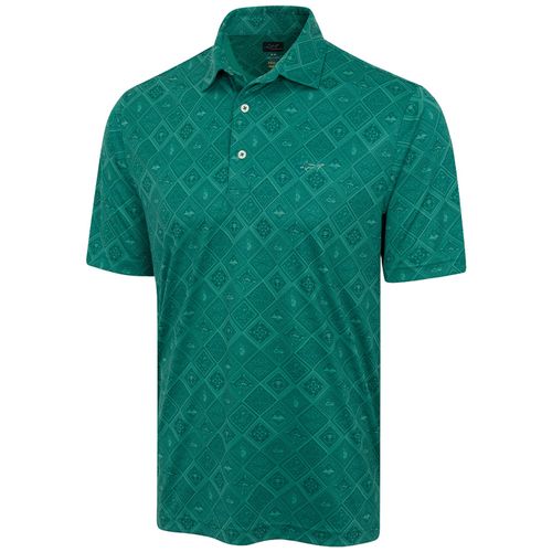 Greg Norman Men's ML75 Microlux Golf Tiles Polo