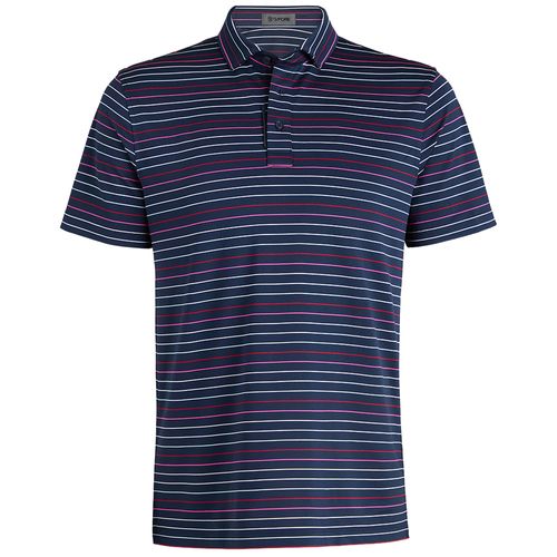 G/FORE Men's Multi Stripe Tech Piqué Performance Polo