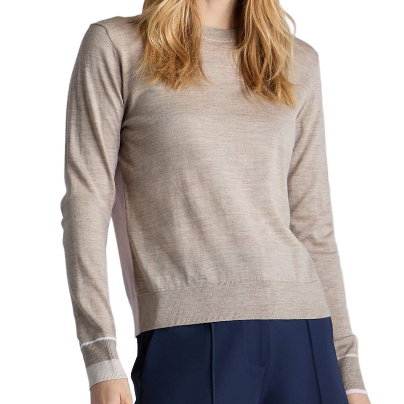 G/FORE Women's Color Block Merino Wool Sweater - Worldwide Golf Shops