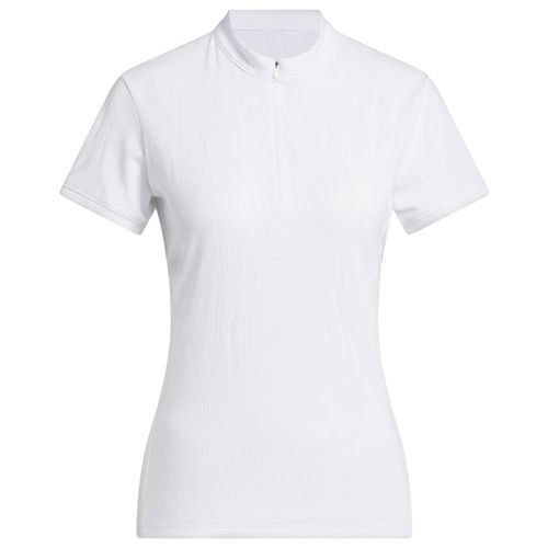adidas Women's Go-To Jacquard 1/4 Zip Mock Neck Polo