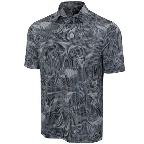 Greg Norman Men's Shark Shadow Ultra-Stretch Polo