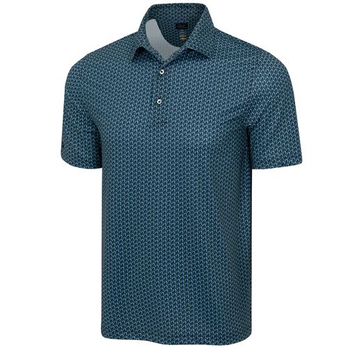 Greg Norman Men's ML75 Stretch Mesh Parrot Paradise Polo