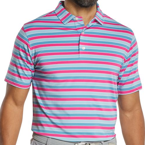 FootJoy Men's All Color Stripe Lisle Polo