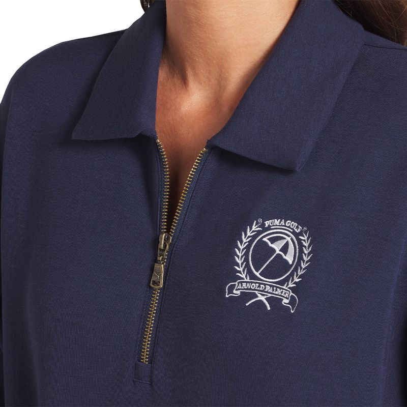 PUMA Women's x AP Collared 1/4 Zip Pullover - Worldwide Golf Shops