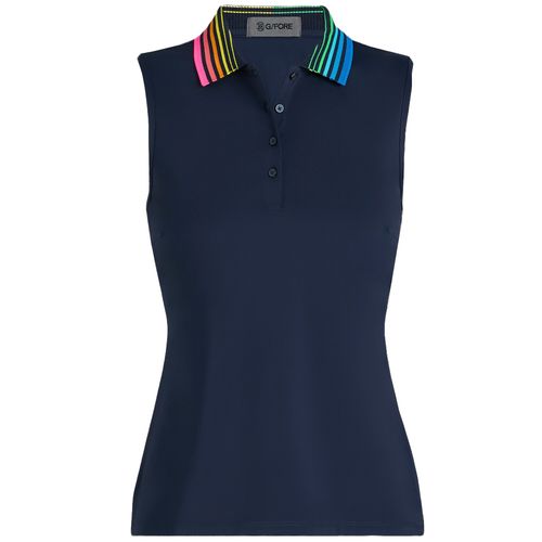 G/FORE Women's Gradient Collar Sleeveless Polo
