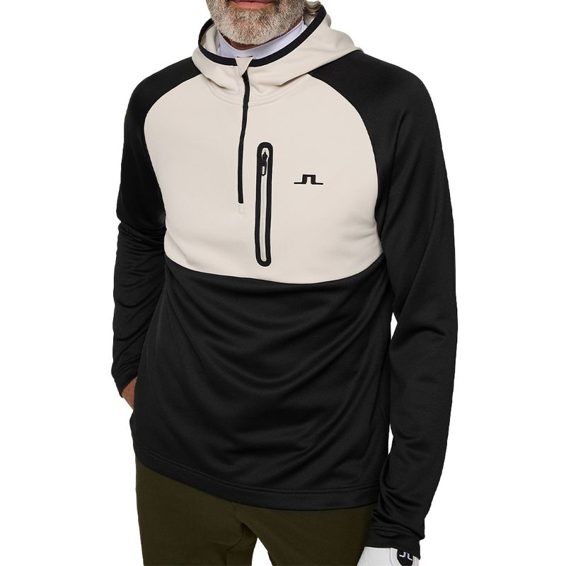 J.Lindeberg Men's Adam 1/4 Zip Hoodie - Worldwide Golf Shops