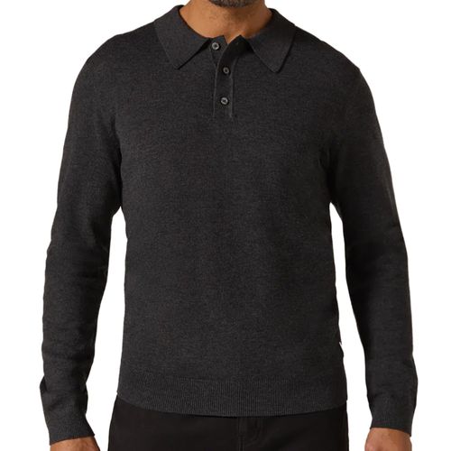 7DIAMONDS Men's Belford Long Sleeve Sweater Polo