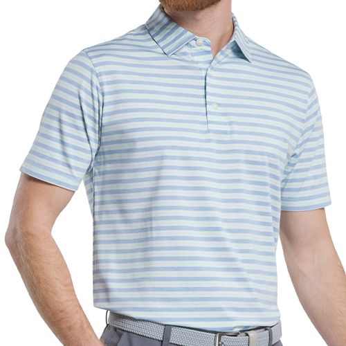 FootJoy Men's Heather Stripe Lisle Polo