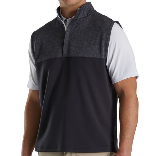 FootJoy Men's Heather Yoke 1/2-Zip Vest