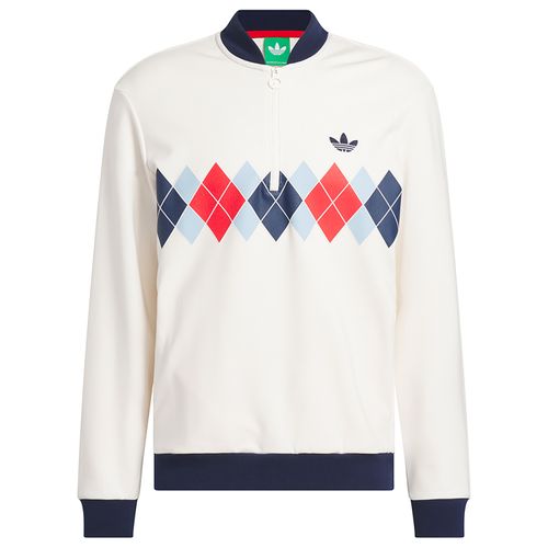 adidas Men's Originals Argyle Printed 1/4 Zip Blade Collar Pullover