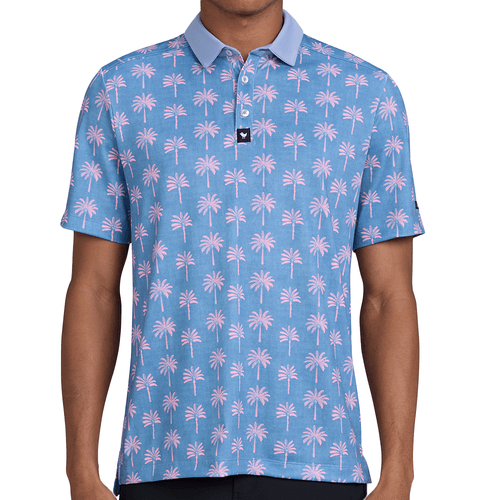 Bad Birdie Men's Havana Pique Polo