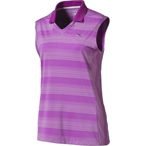 PUMA Women's Dense Stripe Sleeveless Polo