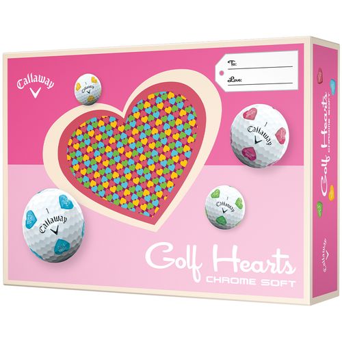 Callaway Limited Edition Chrome Soft Golf Balls - Hearts