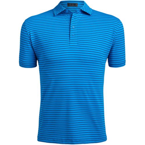 G/FORE Men's Perforated Stripe Tech Jersey Polo