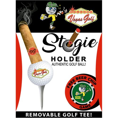 Vegas Golf Stogie Ball Holder With Beer Chip