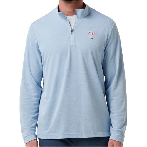 TravisMathew Men's Time To Tailgate 1/4 Zip Texas Rangers Pullover